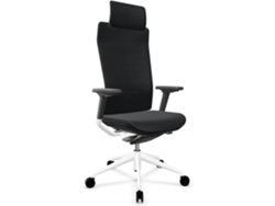 Silla de Escritorio Ergonomica Ejecutiva ACTIU Tnk Flex Pure Black (67,5x67,5x110,5 - 127,5cm)