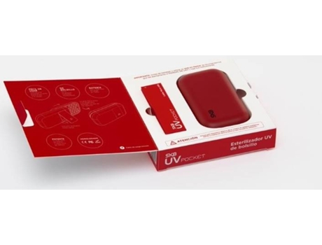 Esterilizador de Bolso SK8 UV Pocket (Rojo)