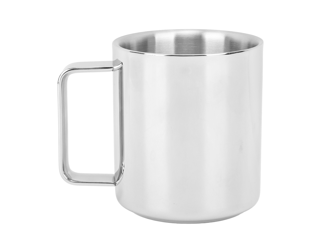 Taza de café de acero inoxidable 304 con aislamiento de doble pared y antiescaldaduras de 350 ml