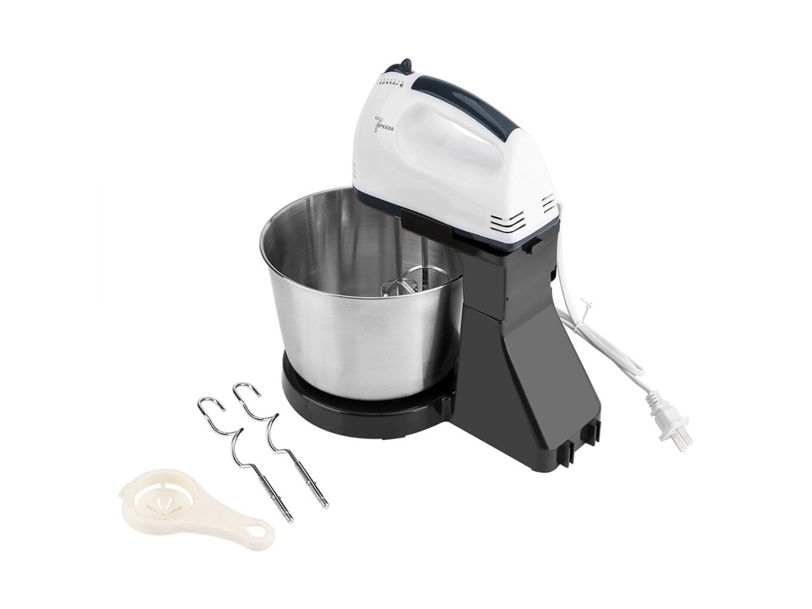 Batedeira Batedeira Eléctrica De Bolo De 7 Velocidades Batedeira De Huevos Con Cuenco De 180-350 W