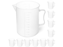 Laboratorio Zlewkajna Plastikowa Z Podziałką 1000 Ml 10 Szt. SISTEMAS STEINBERG