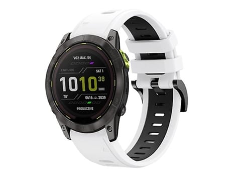 Correa De Reloj Inteligente Para Garmin Enduro 2, Correa De Silicona Deportiva De Dos Colores, Color Blanco Y Negro, 26Mm VENISYMLIS