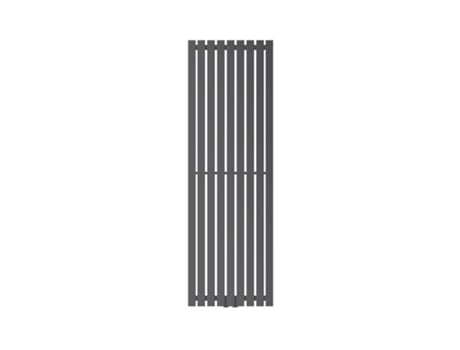 Radiador toallero de baño 140x48 cm calefactor antracita con conexión central LUXEBATH
