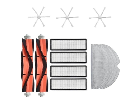 Para xiaomi mijia 2c peças escova principal escova lateral filtros esfregão pano