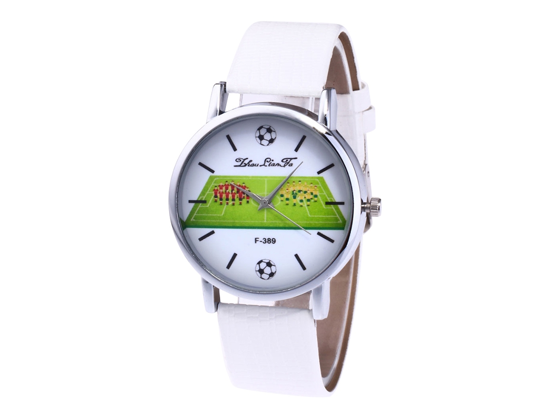 Reloj De Cuarzo Para Mujer Zhoulianfa London, Correa De Cuero, Estilo Moderno, Blanco F-389