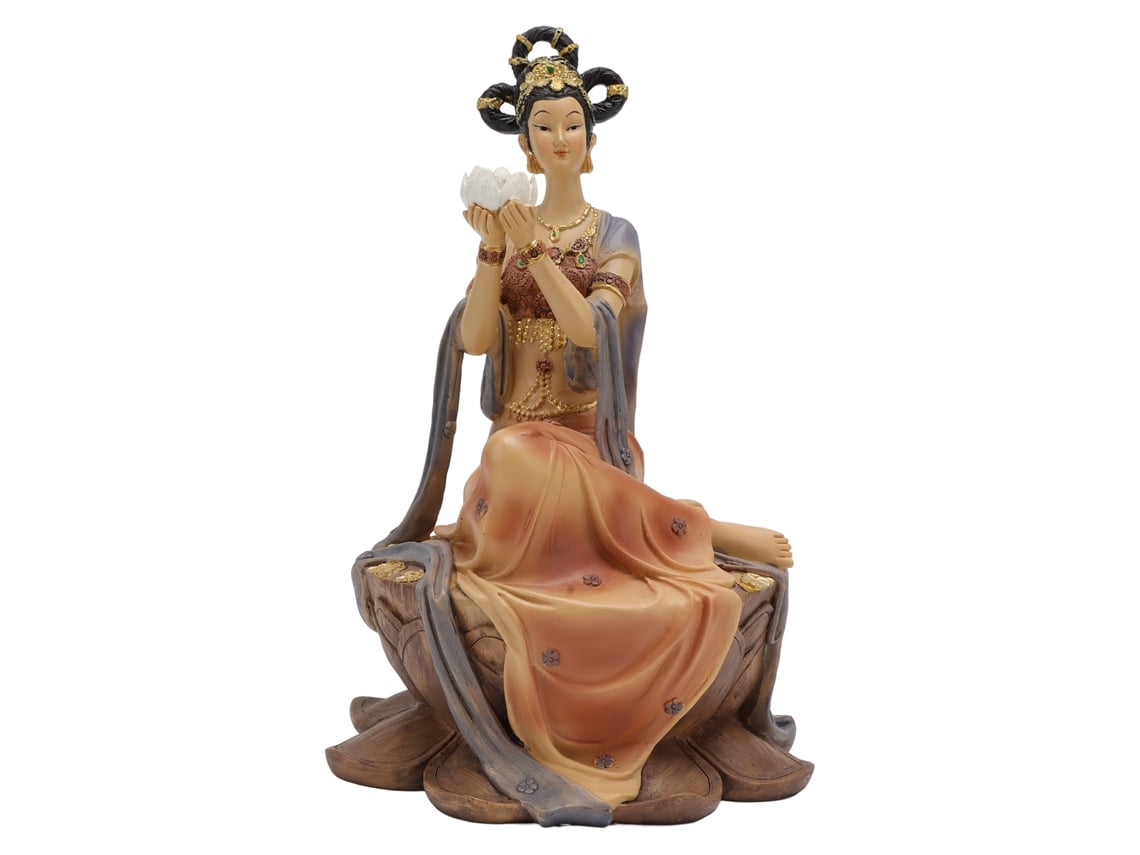 Estatua Antigua De Mujer En Resina, Estilo Chino, Hermoso Artículo Decorativo Para El Hogar, La Oficina O El Hotel.