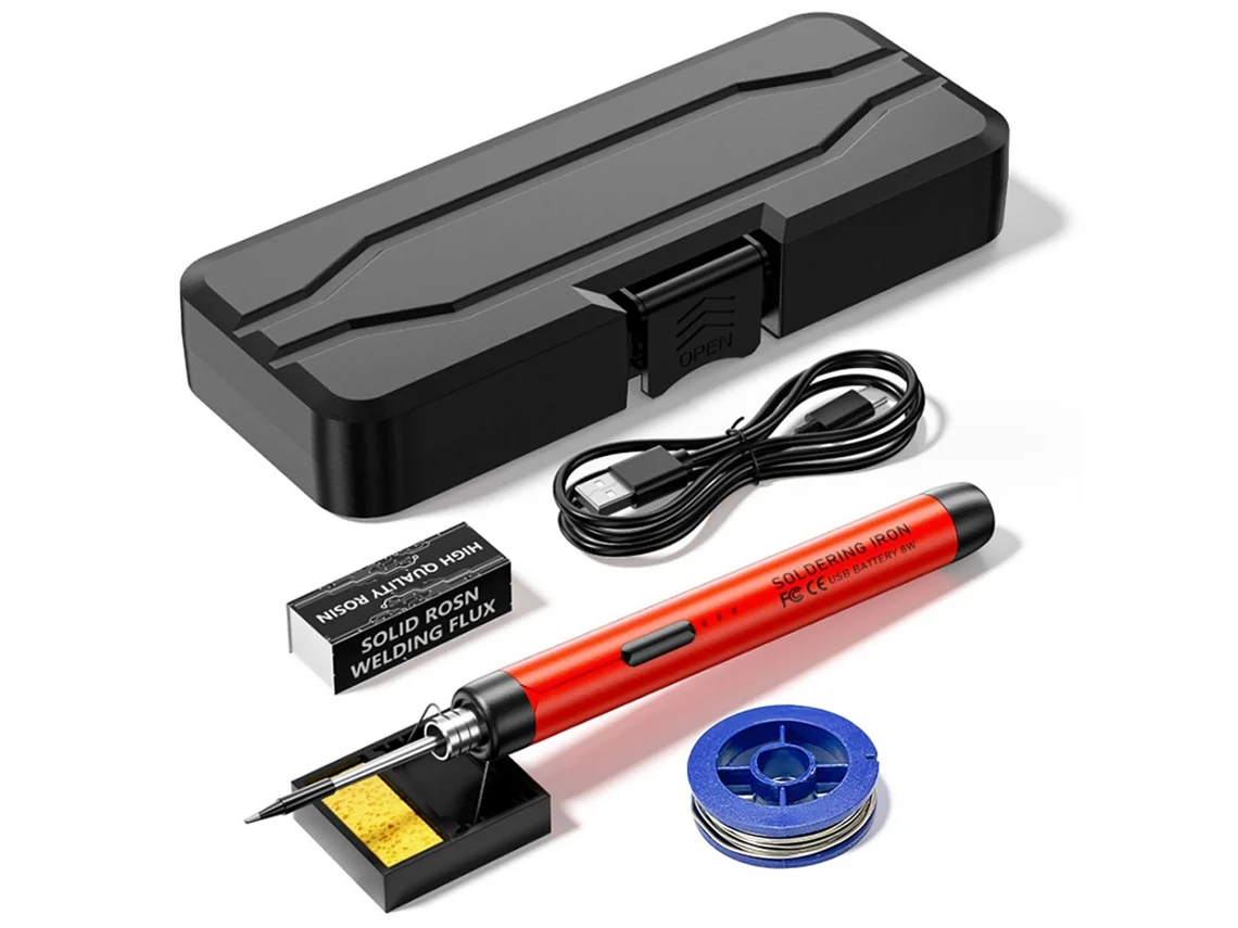 Soldador Eléctrico Inteligente Usb Portátil Con Ajuste De Temperatura De 300 A 450 ℃ Para Reparaciones Y Mantenimiento.