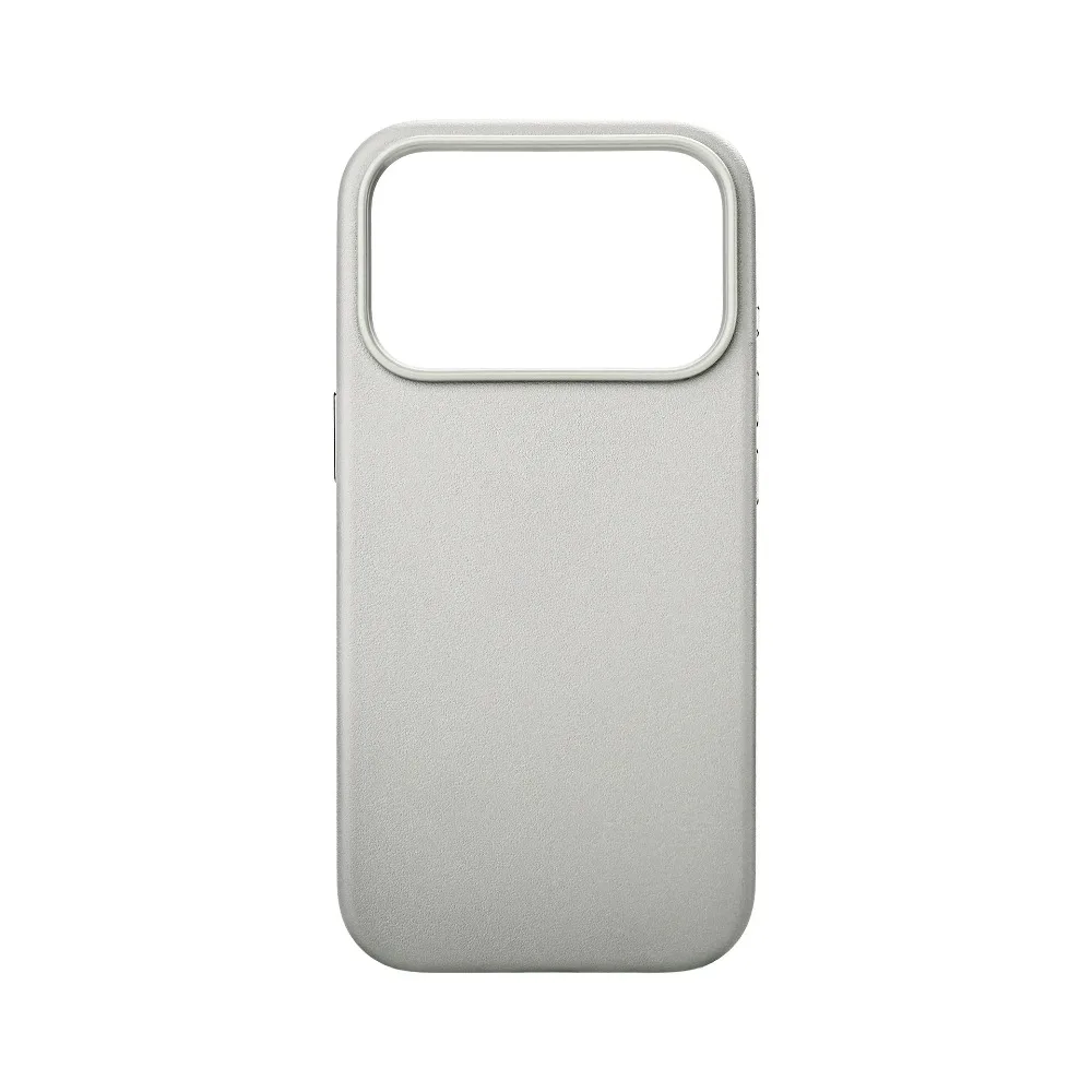 (gris, Iphone 13 Pro Max) Funda Magnética De Cuero Genuino Para Teléfono, Compatible Con Carga Magsafe, Funda Protectora A Prueba De Caídas.