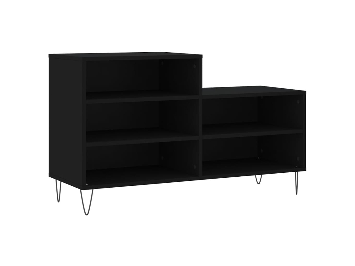 Maison Exclusive - Mueble Zapatero Madera Contrachapada Negro 102x36x60 Cm
