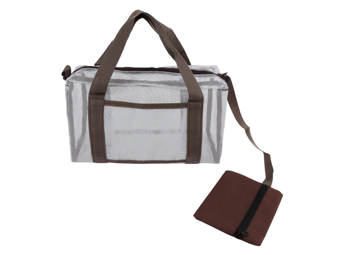 Bolsa De Playa Extragrande, Ligera Y De Secado Rápido De Malla Para Familias (40,6 Cm).