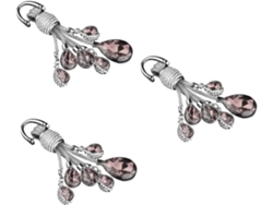 Nuobesty 2 Piezas Llaveros Para Coche De Mujer Lindos Llaveros De Cristal Miss