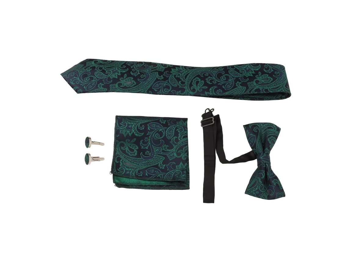 Conjunto De Corbata Y Pajarita Con Dos Pañuelos, Caja De Regalo Formal Para Hombre, 8 Cm