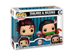Pack Pop 2 Figuras Demon Slayer Kimetsu No Yaiba Tanjiro Nezuko Exclusivo B.active