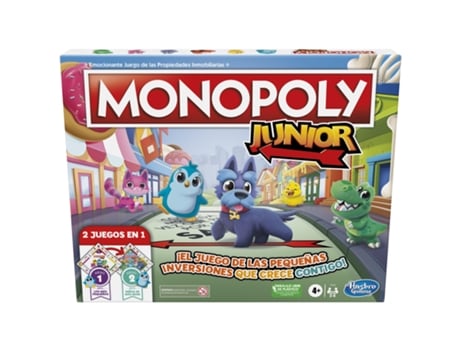 Juego de Mesa MONOPOLY Junior (Edad Mínima Recomendada: 4 años - Versión Español)