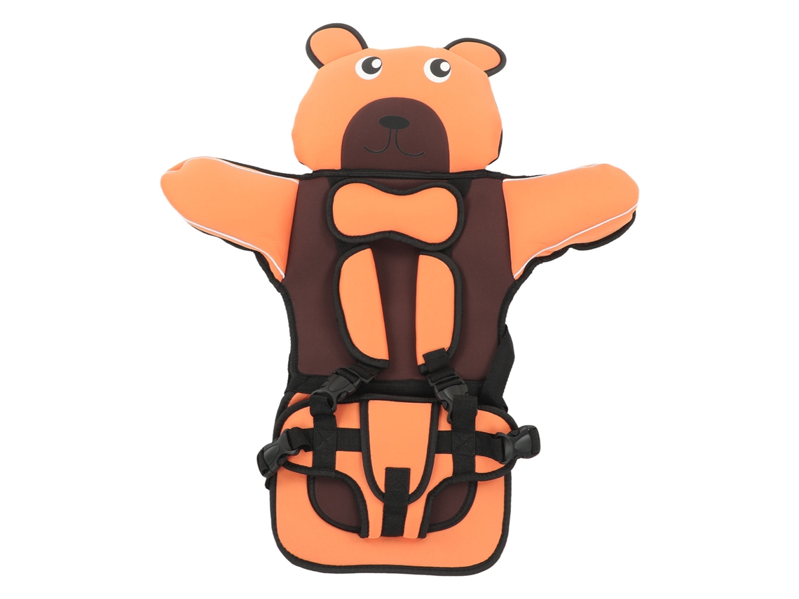 Assento De Segurança Infantil Highback Com Cinto De 5 Pontos Ajustável Lavável À Máquina Laranja