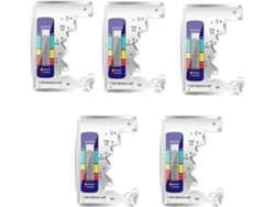 Comprobador Digital De Baterías De 5 Piezas Con Pantalla Lcd Para Pilas Aa, Aaa, De 9v Y De Botón.
