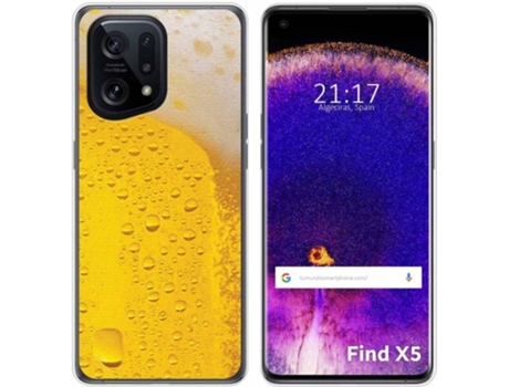 Carcasa para Oppo Find X5 5G TUMUNDOSMARTPHONE Dibujos Cerveza Multicolor