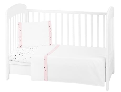 Juego De Cama 3 Piezas 60X120Cm Oso Conmigo Rosa KIKKA BOO