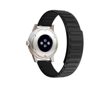 Correa de Silicona 20mm absorción magnética para Samsung Galaxy Watch4 Classic 46mm 42mm/Watch4 44mm 40mm/Gear Sport - negro