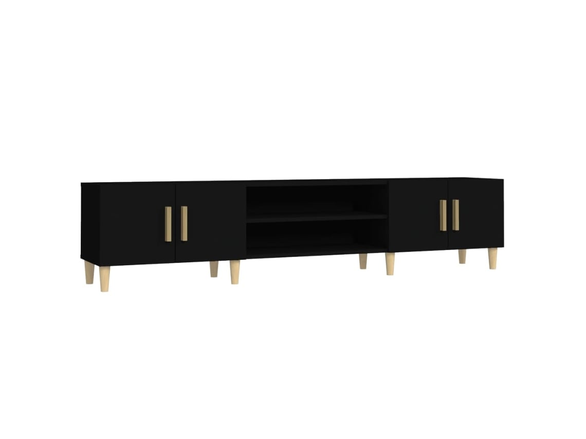 Mueble De Tv VIDAXL Negro Madera contrachapada (180x31,5x40 cm )