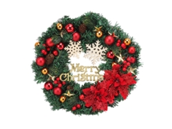 Guirnalda De Navidad Con Piñas Y Bolas De Nieve Para Decoración Interior Y Exterior