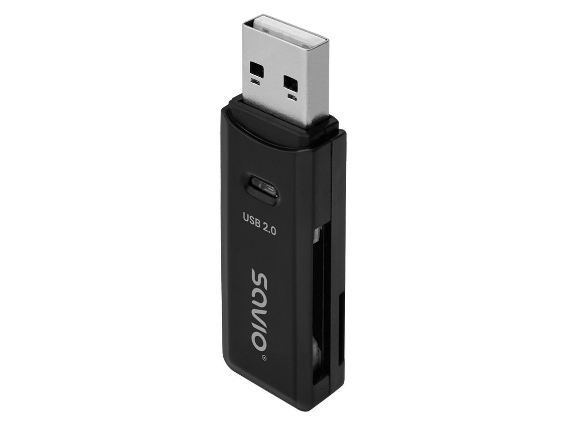 Lector de Tarjetas Externo SAVIO AK-63 Negro