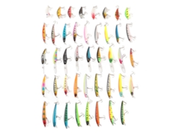 Kit De 43 Señuelos De Pesca Minnow Bait Artificial Simulación Para Agua Dulce Y Salada