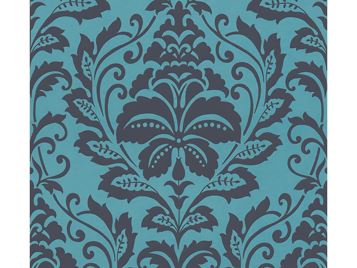 369105-Gu Papel Pintado Barroco Liso Estampado Mate Fondo Brillo 5 33 M2 PROFHOME
