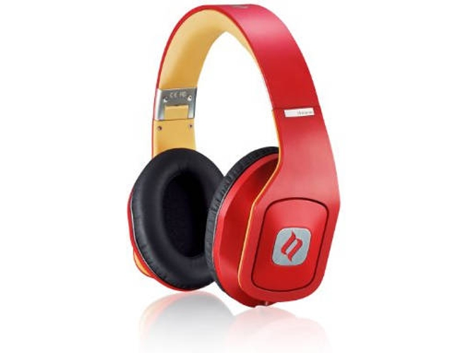 Auriculares con Cable NOONTEC Hammo (On Ear - Micrófono - Rojo)