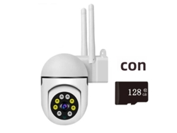 Cámara IP Mdug Ycc365 Plus con Wi-Fi, color blanco, 1080p, 128 GB de memoria