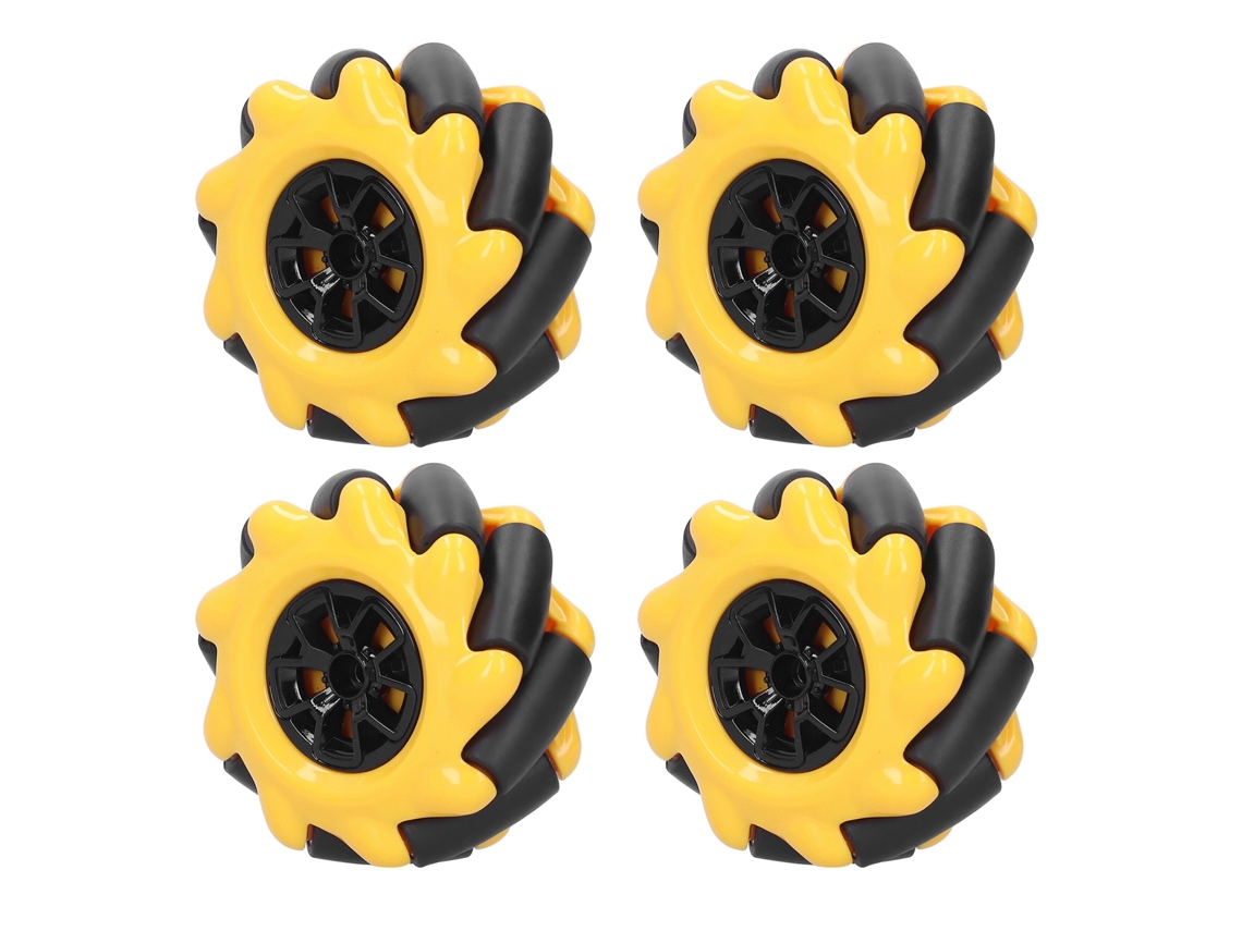 Ruedas Omnidireccionales Mecanum De 60 Mm Para Coche Robot Inteligente Diy (2 Pares)