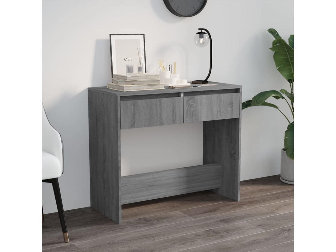 Mesa consola | Mesa de entrada | Mesa auxiliar 89x41x76,5 cm Derivados de madera Sonoma Gris