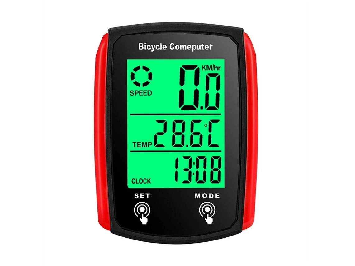 Computador De Bicicleta Xanes Preto À Prova D'água Com Display Lcd Velocímetro E Odômetro Com Fio Monitor Digital Para Ciclismo