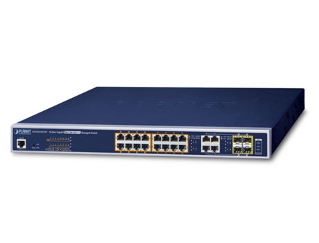Switch PLANET Gs-4210-16Up4C Network Managed L2/L4 Gigabit Ethernet 10/100/1000 Power Over Ethernet Poe 1U Azul