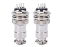 Yncm2026-2 Piezas Conector De Aviación De Aleación De Zinc Macho Hembra Conector Plug Socket 20mm Ac Dc 250v