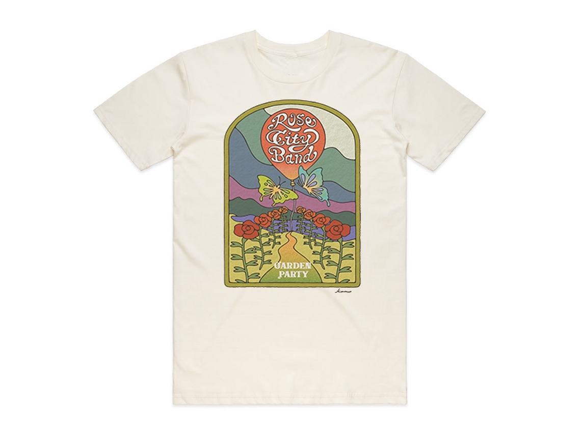 Rose City Band Garden Party T-shirt Rockinstone Unisex Adults Best Sellers Size:m