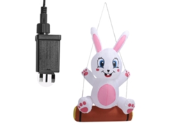Decoración LED de conejito de Pascua, resistente a la lluvia y al viento