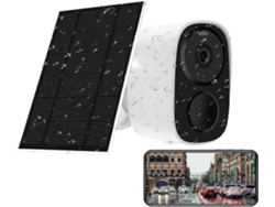 Cámara Wifi De 4 Mp Con Batería Solar, De Bajo Consumo, Inalámbrica Para Exteriores, Con Detección De Movimiento Pir.