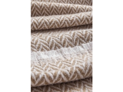 Manta Plaid de Algodón 120X180 cm Extra Suave Diseño Nórdico Beige Arena TODOCAMA