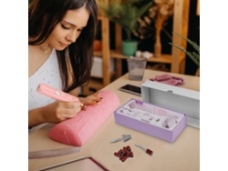 Kit portátil de taladro eléctrico para uñas, lápiz de manicura con 6 brocas, recargable por USB para exfoliar, pulir y retirar gel acrílico.
