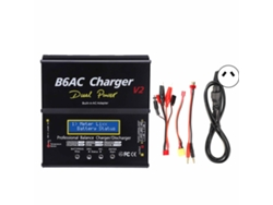 Cargador Descargador Inteligente B6ac V2 De Aluminio 80w 7a Con Cable De Carga Plug Au 220v Negro