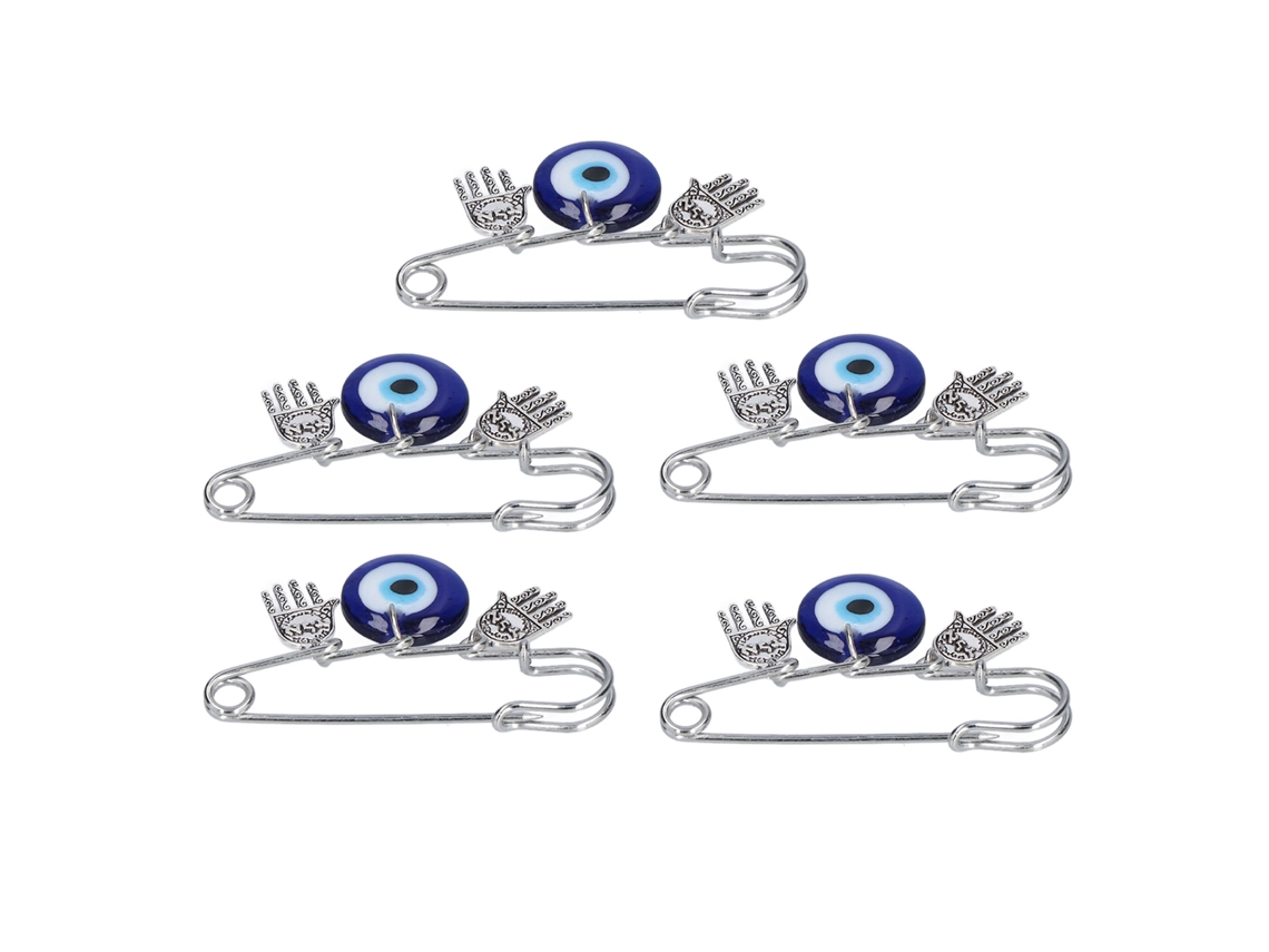 5pcs Broche Ojo Malo Para Mujer, Diseño Único Material Premium, Buena Suerte Para Fiesta Hogar Cita