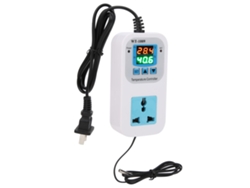 Controlador de temperatura digital con pantalla dual, toma electrónica de 10 A, WT-1009, 110 V