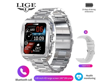 Reloj inteligente para hombre, con Bluetooth, llamada, Monitor en tiempo Real, termómetro, deporte, Fitness, reloj inteligente para Android ios VEA...