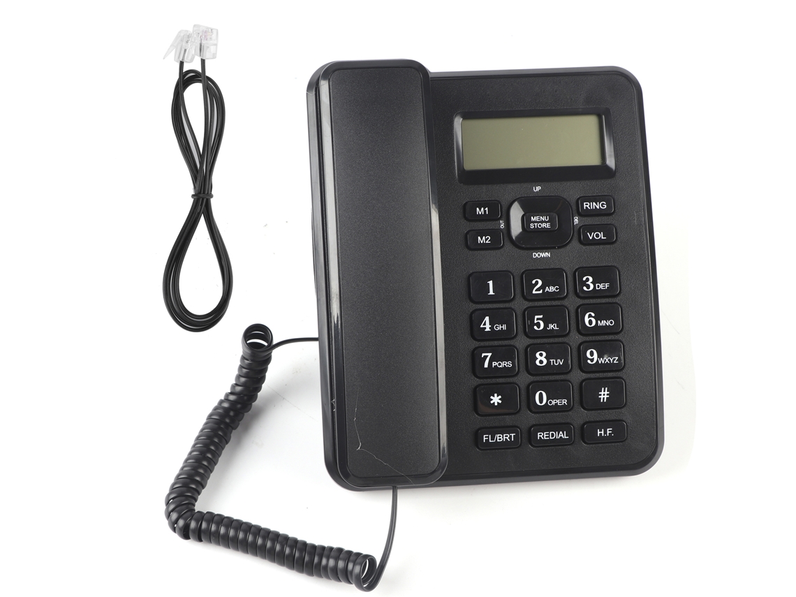 GIGIKILL Telefone Fixo Kxt6001cid Com Fio Para Casa E Escritório Telefone De Mesa Com Fio Em Abs