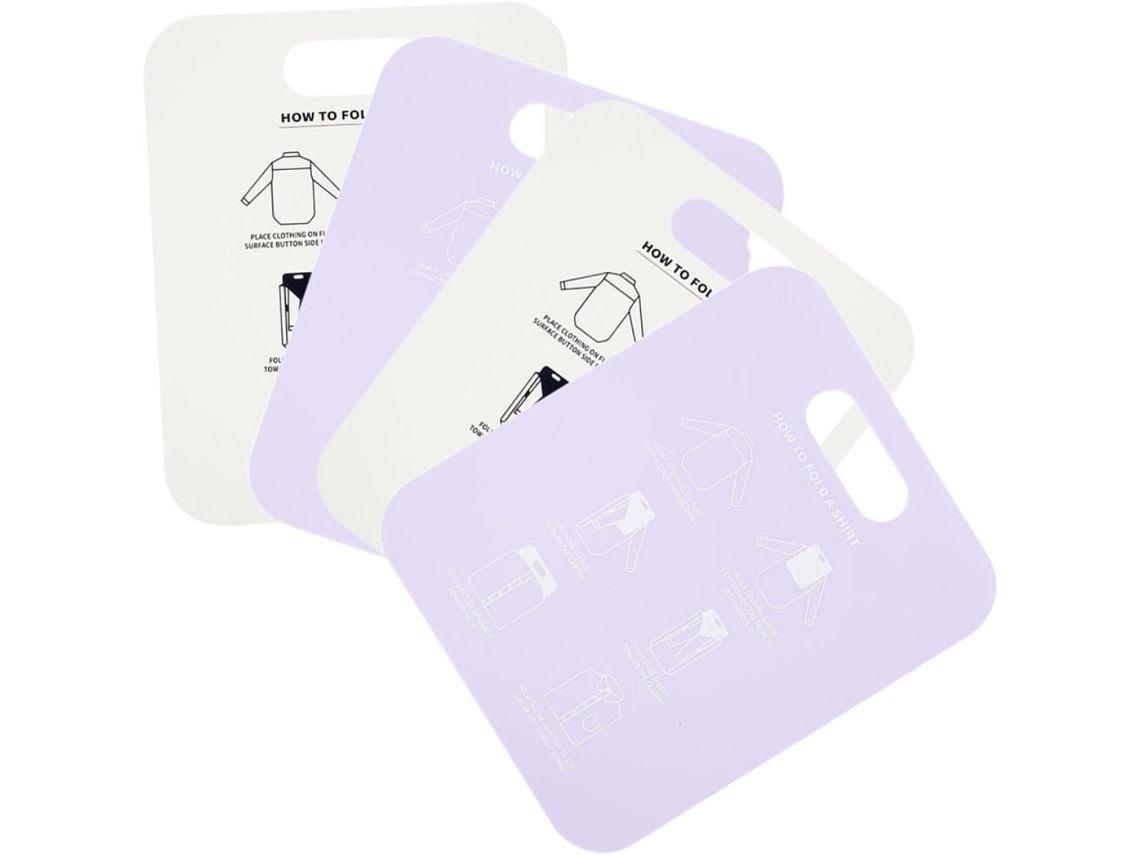 Tabla Plegable Pp 4 Piezas Doblar Cajones Armarios Ayuda Sencilla Organizar Camisas Rápidamente Ropa