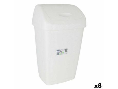 Cubo de basura TONTARELLI Aurora Blanco (8 Unidades)