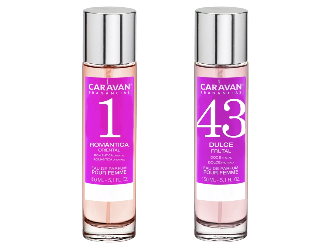 Set de 2 Perfumes Caravana Mujer Nº43 y Nº1 COLONIAS Y PERFUMES MULTIMARCA