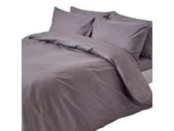 Homescapes Dark Grey Egyptian Cotton Duvet Cover With Pillowcases 200 Tc, King