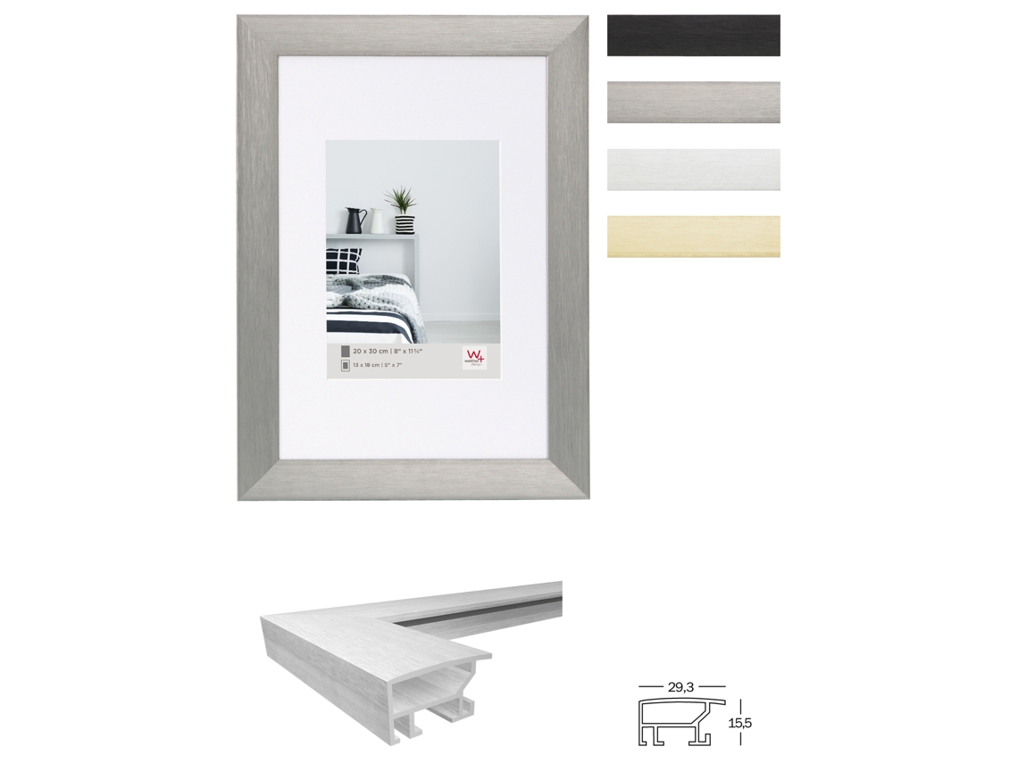 Marco de fotos de aluminio Aluline Tamaño 050X070 Cm Plata MY PERFECT DESIGN